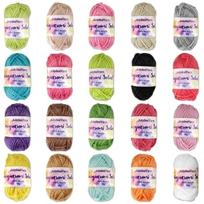 Image of JubileeYarn Amigurumi Select Yarn Bonbons Baby Weight Acrylic 10g/Skein Variety Pack 10 Skeins