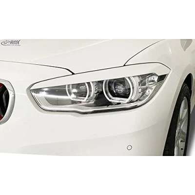 Image of RDX Racedesign RDSB185 Head light spoilers compatible with BMW 1 Series F20/F21 3/5 doors Facelift 2015 2019 (ABS)