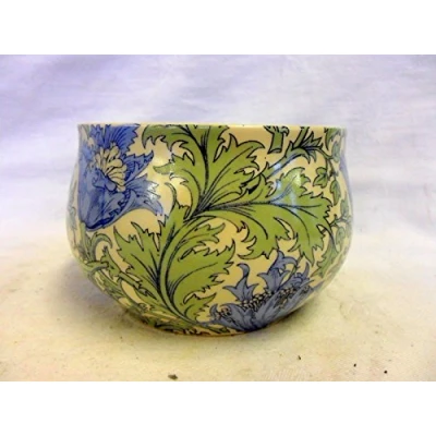 Image of Heron Cross Pottery William Morris anemone open sugar bowl