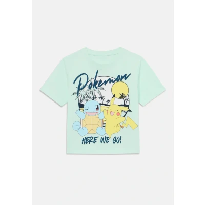 Image of Name it Nmmmagil Pokemon Unisex Print Tshirt for kids, Size: 2 3y, Honeydew