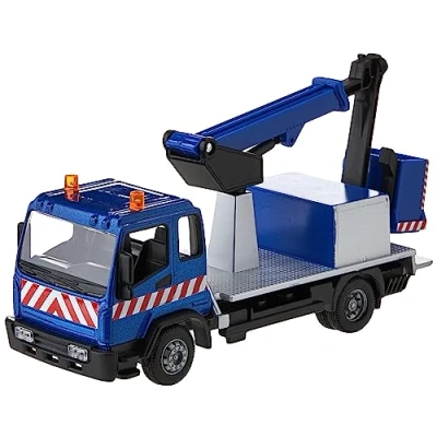 Image of Bburago B18 32261 Die Cast MUNICIPLE Truck with Working Cherry Picker Collectible Model Toy 1:50 Scale Car, Sport, pre Built, Assorted Colours