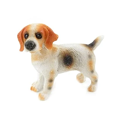 Image of Melody Jane Dolls House Beagle Standing Pet Dog Miniature 1:12 Scale Accessory