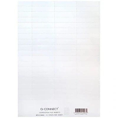 Image of Q Connect Suspension File Insert White (51 Pack) KF21003