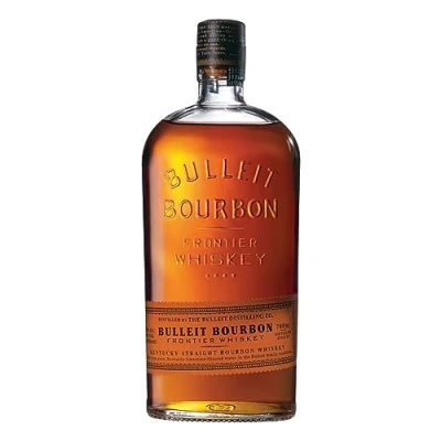 Image of Bulleit Bourbon Frontier Whiskey 45% vol 70cl American Iconic Inspired Bottle for Cocktails and Drinks Subtle &amp; Complex