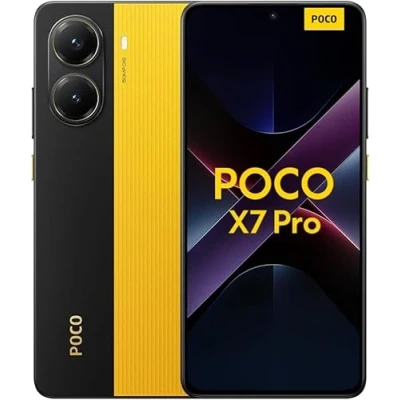 Image of xiaomi POCO X7 Pro smartphone, 12+512GB, Yellow UK Version 2 year Warranty (No Charger Included)