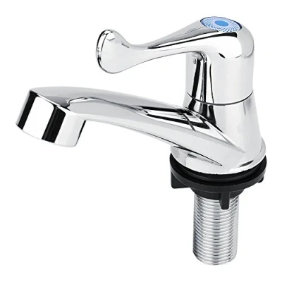 Image of DEWIN Basin Taps, Bathroom Sink Single Cold Faucet for Home Washbasin Kitchen (Tail G1/2)
