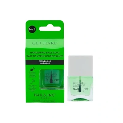 Image of Nails.INC Get Hard Base Coat, Hardening Coat Infused with Retinol, Protects and Smooths Nails, Chip Resistant, Cruelty Free, Vegan