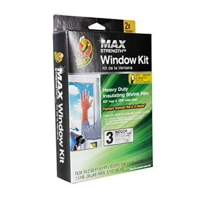 Image of Duck 284351 3 Window Heavy Duty Insulation kit, red