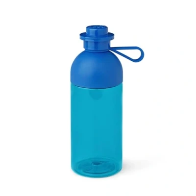Image of LEGO Hydration Bottle, Kids Drinks 500ml Transparent Blue, Water Drinking Bottle for Toddlers, Dishwasher Safe, Reusable Sports
