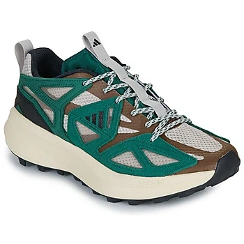 Image of adidas Sportswear Kantai Trail Trainers Putty grey core black collegiate green, Size: 7.5, green