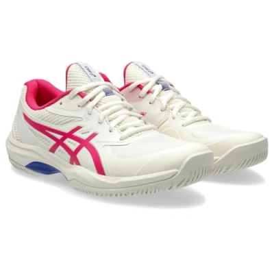 Image of Asics Multicourt tennis shoes, Women&#039;s, Size: 5, Cream/bright rose shoes