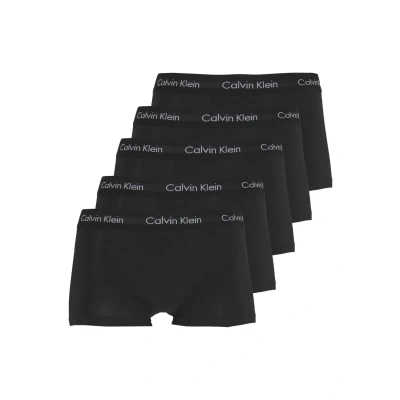 Image of Calvin Klein Underwear Stretch LOW RISE Trunk 5 PACK Pants, Men&#039;s, Size: Small, Black