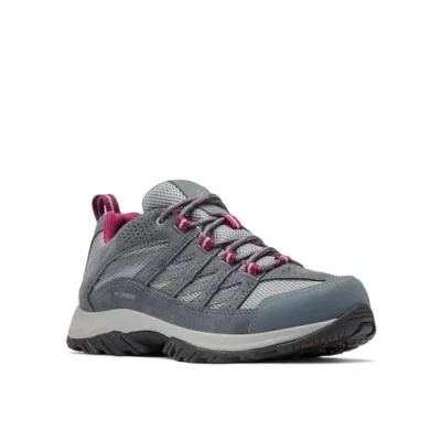 Image of Columbia Women&#039;s Crestwood low rise hiking shoes, Blue (Zinc x Dark Fuchsia), 7.5 UK