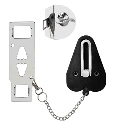 Image of Portable Door Lock, Travel Lock Hotel Safety Security Device for Travelling Without Drilling