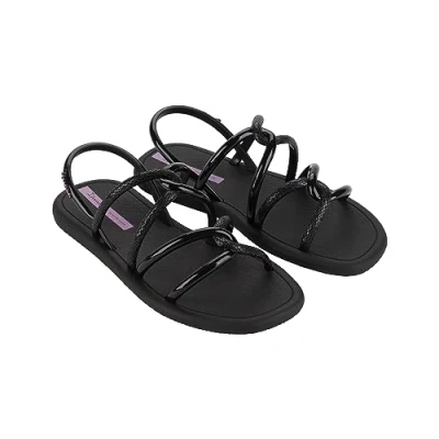 Image of Ipanema Women&#039;s MEU SOL Sandal AD, Black/Lilac, 7.5/8 UK