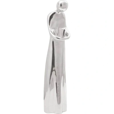 Image of vidaXL Sculpture Silver 10x16x49 cm Aluminium