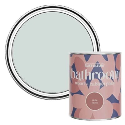 Image of Rust Oleum Grey Moisture Resistant Bathroom Wood and Cabinet Paint in Satin Finish Dove 750ml