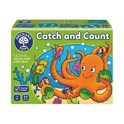 Image of Orchard Toys Catch and Count Game, Practise Counting, A Fun Number Counting Game for Children Age 3+, Educational Toy