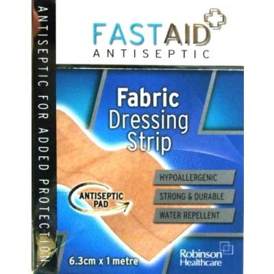 Image of Fastaid+ Antibacterial Barrier Fabric Dressing Strip 6.3Cm X 1m, 4471