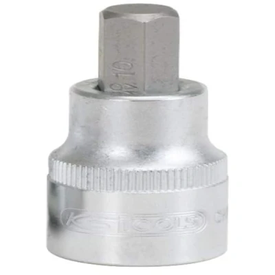 Image of 920PE19 Socket KS TOOLS 911.1319 DIN 3120, ISO 1174, 7422 19,0 Chrome Vanadium Steel Hexagon Knurled