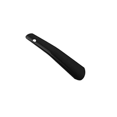 Image of Finest Shoe Horn Boot for Men and Women, Colourful, Durable Metal, Short Handled, by Kaps, Many Colours, Black, 17 cm 6.70 inch