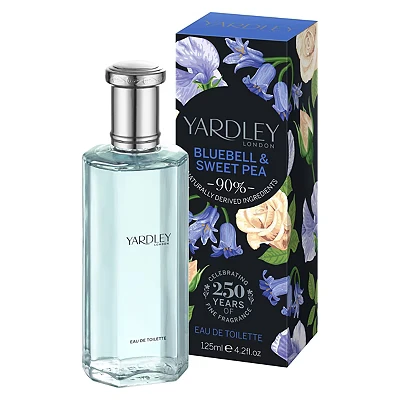 Image of Yardley London Bluebell and Sweet pea Eau de Toilette 125ml