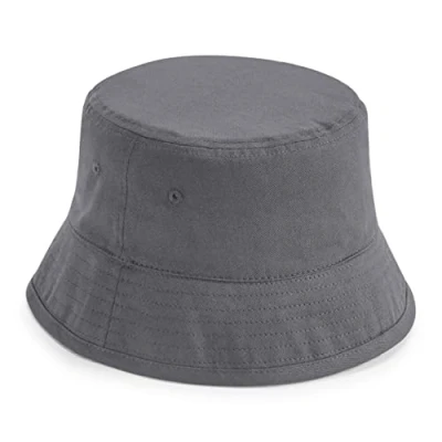 Image of Beechfield B90N Organic Cotton Bucket Hat Graphite Grey L/XL