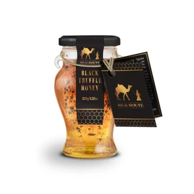 Image of Silk Route Spice Company Acacia Black Truffle Honey in Glass Jar 120g