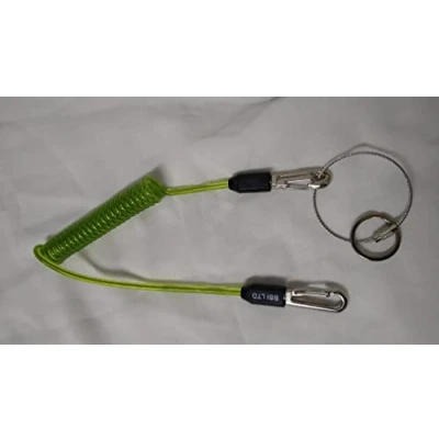 Image of HI VIZ Tool Lanyard Tether 2Captive Carabiner Scaffolder Tools Safety Attachment BBI Scaffold Builder Protection