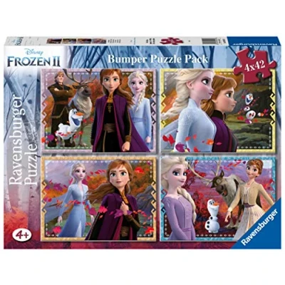 Image of Ravensburger Frozen 2 Puzzle 4x42 Bumper Pack, 05023
