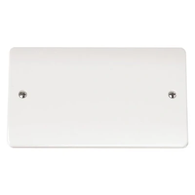 Image of Click Mode CMA061 2 Gang White Blank Plate