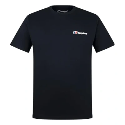 Image of Berghaus Men&#039;s Front &amp; Back T Shirt, Black/Black, S