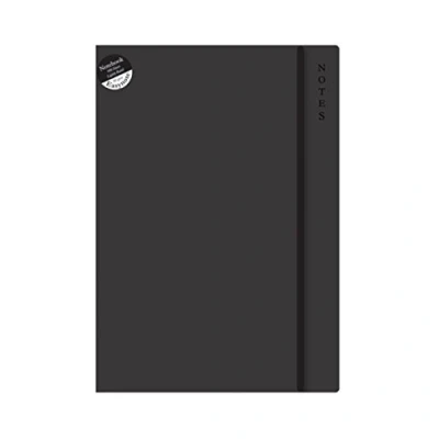 Image of Easynote A4 Soft Touch Notebook Rustic Black, 7658