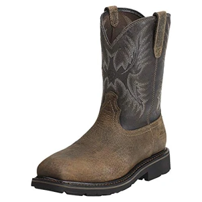 Image of ARIAT Men&#039;s Sierra Steel Toe Puncture Resistant Work Boot, Earth/Black Crunch, 9.5 UK
