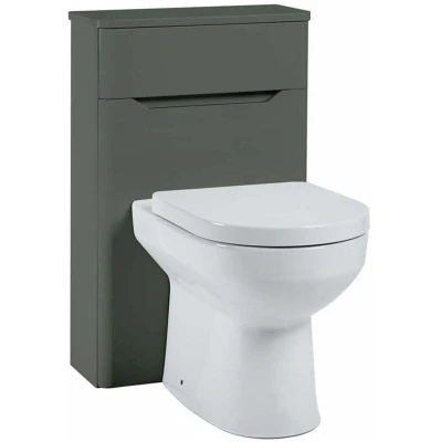 Image of Scudo Ella Anthracite Back To Wall Toilet Unit Only 500mm