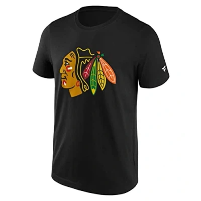 Image of Fanatics NHL Chicago Blackhawks Primary Logo Graphic T Shirt, Black, L