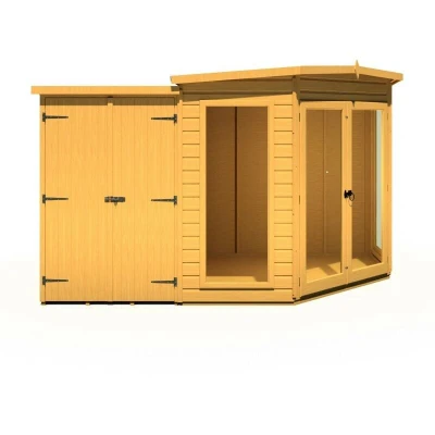 Image of Shire Greenhouses Barclay with Side Shed 7 X 11