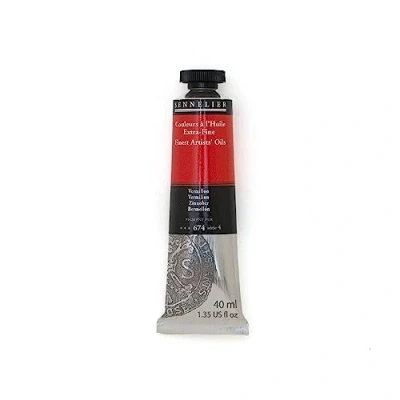 Image of Senelier Artist Oil Paint Tube Vermillion