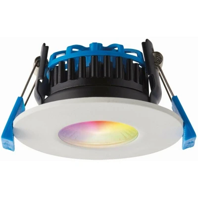 Image of Smart Shieldpro RGBW IP65 8W Outdoor Recessed Downlight Matt White Paint