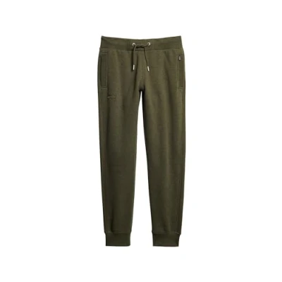 Image of Superdry Men&#039;s Essential Logo Joggers Pants, Olive Green Marl, XXL