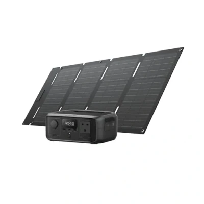 Image of ECOFLOW River 3 Portable Power Station with 45W Solar Panel, 245Wh LFP Battery, up to 600W Output, GaN Efficiency Doubles runtime,