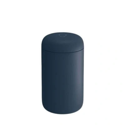 Image of Fellow Carter Everywhere Travel Mug Vacuum Insulated Stainless Steel Coffee and Tea Cup with Ceramic Interior, Stone Blue, 16 oz