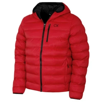Image of Calvin Klein Mens Woven Jacket Cayenne XL