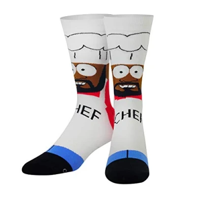 Image of Odd Sox Unisex Crew Socks Kiss The Chef (South Park) (UK Adult 5 12)