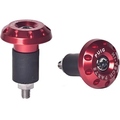 Image of Puig Counterweights Aluminium Race Universal red
