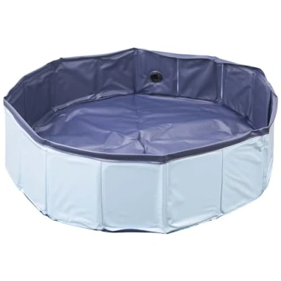 Image of VFM/Crufts Foldable Pet Bath Tub, Paddling Pool for Dogs, Dog Toy, Portable (80cm x 20cm)