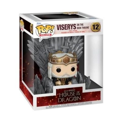Image of Funko POP! Deluxe: House Of the Dragon King Viserys Targaryen on Throne Collectable Vinyl Figure Gift Idea Official Merchandise Toys for Kids &amp; Adults TV Fans