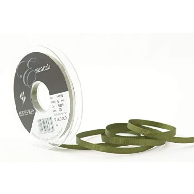 Image of Berisfords Grosgrain, Polyester, Moss, 6mm