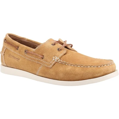 Image of Cotswold Mitcheldean Boat Shoe Male Camel UK Size 7