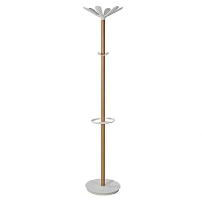 Image of Wooden Coat stand : Beech/White